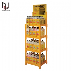 Motor oil display shelf