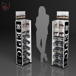 Pet food merchandise metal display stand