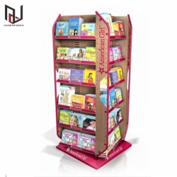 Outdoor library metal book magazine display racks