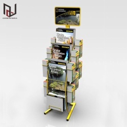 Magazine book display racks stand holder