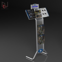 Custom Logo pos magazine brochure floor display for promotion