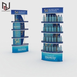 Drinks bottle end cap display rack for supermarket
